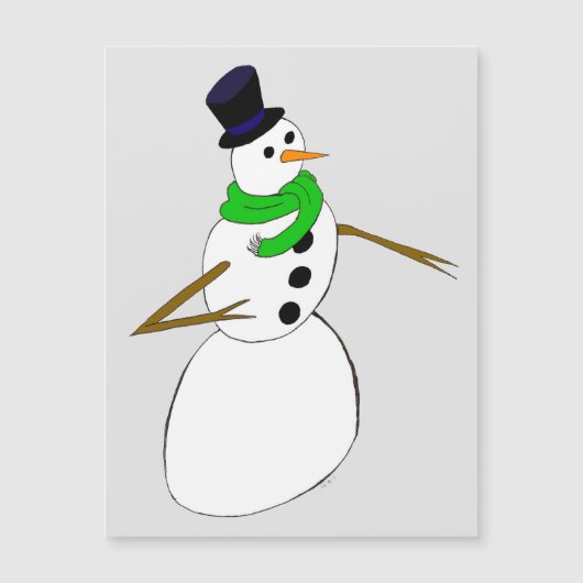 een sneeuwman (Voorkant)
