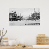 Een sneeuwscène poster (Keuken)