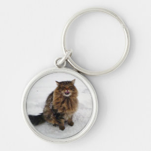 Een sneeuwvlok vangen sleutelhanger