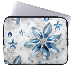 Een sneeuwvlok winter event decor laptop sleeve