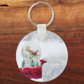 Een sneeuwWereldbol Sleutelhanger (Voorkant)
