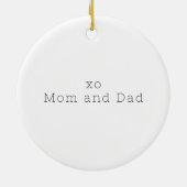 Een snoepje dat eindigt op een nieuw Afstuderen Keramisch Ornament (Achterkant)