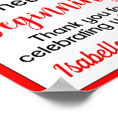 Een snoepje dat eindigt op een nieuw Afstuderen Poster (Hoek)