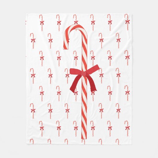 Een snoepriet fleece deken (Voorkant)