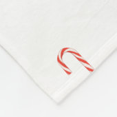 Een snoepriet fleece deken (Hoek)