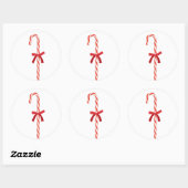 Een snoepriet ronde sticker (Vel)