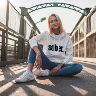 Een sobere kleding, sober Jubileum cadeau Hoodie