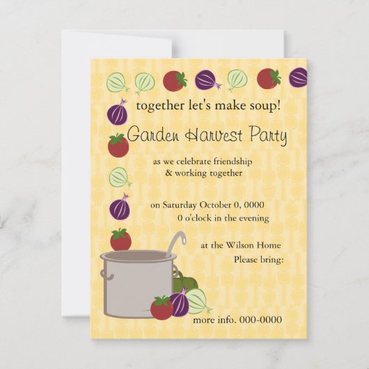 Een soep kaart (Voorkant)