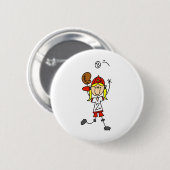 Een Softball-Button vangen Ronde Button 5,7 Cm (Voorkant /achterkant)
