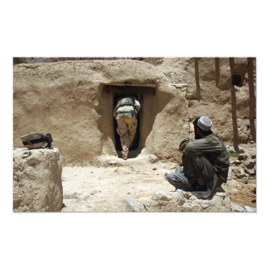 Een soldaat van de Nationale Garde Foto Afdruk (Voorkant)