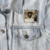 Een soldaat van de Nationale Garde Vierkante Button 5,1 Cm (In situ)