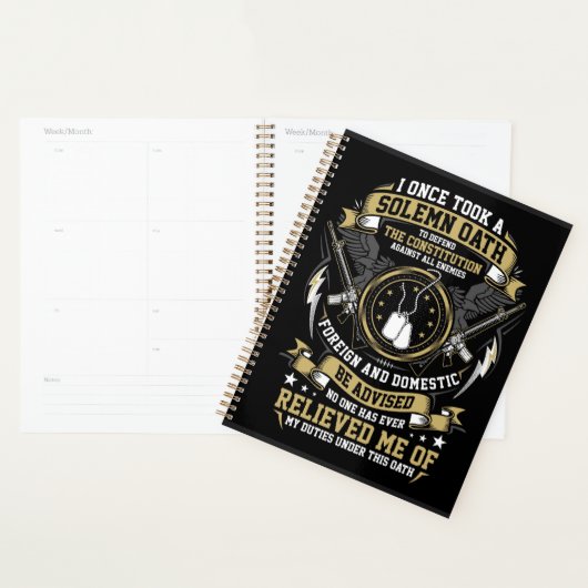 Een Solemn Oath U.S. Planner (Display)