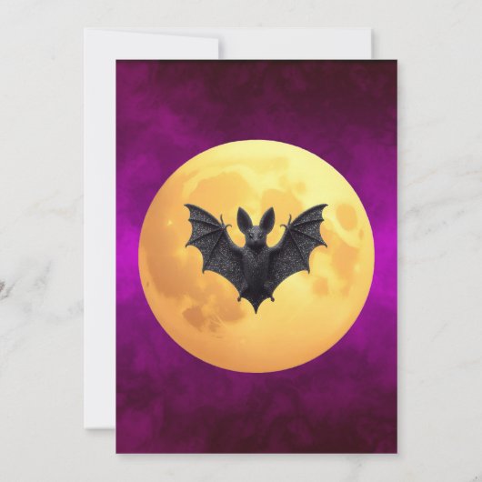 Een sommatie van schaduwen heksen Halloween Party Kaart (Achterkant)