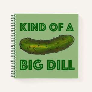 Een soort Big Dill (Deal) Green Kosher Pickle Notitieboek