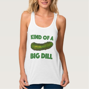 Een soort Big Dill (Deal) Green Kosher Pickle Tanktop