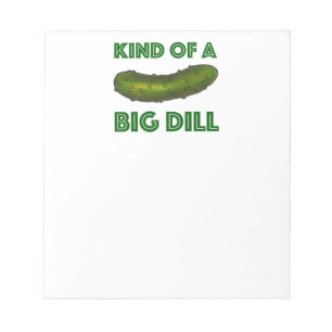 Een soort Big Dill (Deal) Green Kosher Sour Pickle Notitieblok