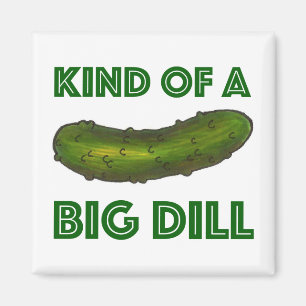 Een soort Big Dill (Deal) Green Pickle Magnet Magneet