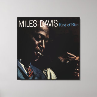 Een soort Blue LP sleeve Canvas Afdruk