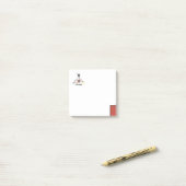 Een soort modern kunstmonogram. Brief I Post-it® Notes (Op bureau)