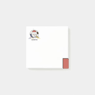 Een soort modern kunstmonogram. Brief Q Post-it® Notes