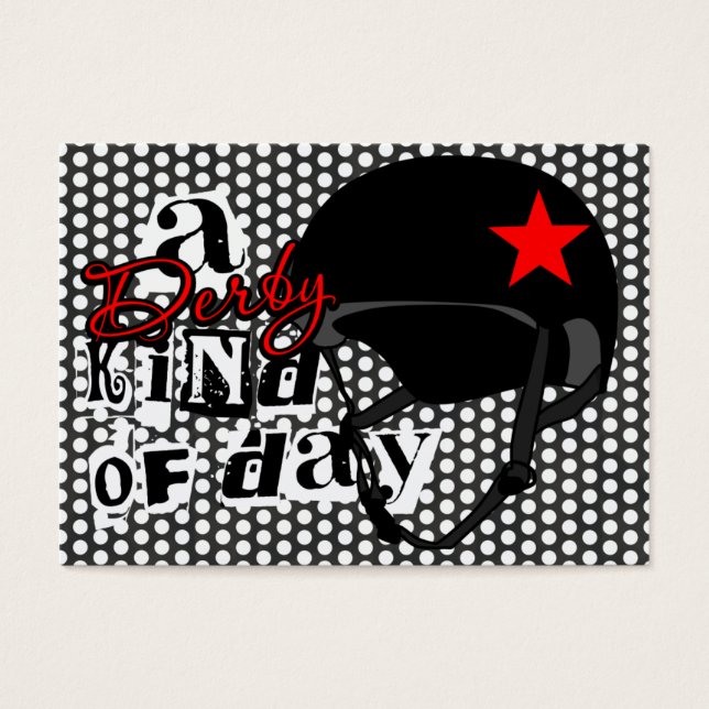 Een soort van dag-minikaarten van Derby Visitekaartje (Voorkant)