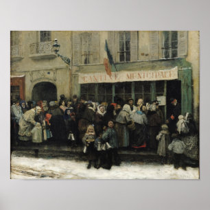 Een Soup Kitchen tijdens het Siege van Parijs Poster