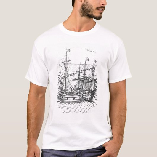 Een Spaans Treasure Ship T-shirt (Voorkant)