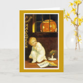 Een spannende Halloween Kaart (Gele Bloem)