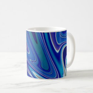 Een spatje blauw koffiemok