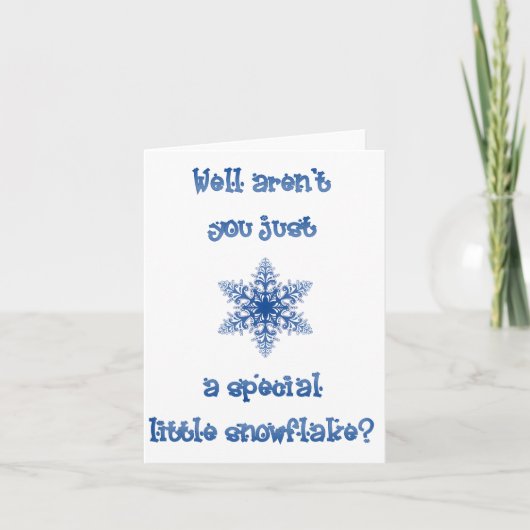 Een speciale Snowflake Note Kaart (Voorkant)