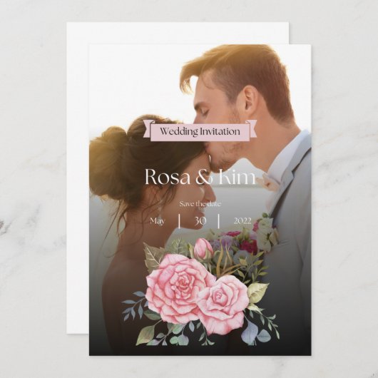 Een speciale uitnodiging tot het vieren van liefde (Voorkant / Achterkant)