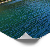 Een speedboot voor de Pitons in Saint Lucia Poster (Hoek)