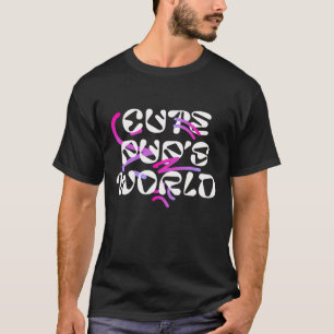 Een speelse 3D-Cartoon puppy die in een zonnige om T-shirt