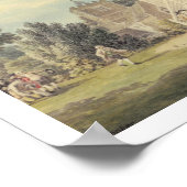 Een spel van Bowls op de Bowling Green buiten de B Poster (Hoek)