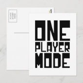 ÉÉN SPELMODUS BRIEFKAART (Voorkant / Achterkant)