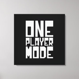 ÉÉN SPELMODUS CANVAS AFDRUK