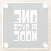 ÉÉN SPELMODUS GLAZEN ONDERZETTER (Achterkant)