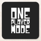 ÉÉN SPELMODUS VIERKANTE KARTONNEN ONDERZETTER (Voorkant)