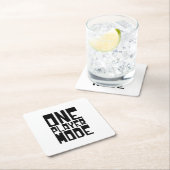 ÉÉN SPELMODUS VIERKANTE KARTONNEN ONDERZETTER (Insitu)