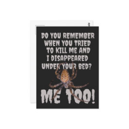 Een spin wraak Halloween Briefkaart