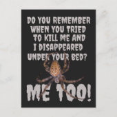 Een spin wraak Halloween Briefkaart (Voorkant)