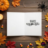 Een spin wraak Halloween Kaart