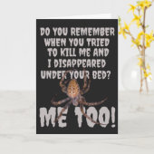 Een spin wraak Halloween Kaart (Gele Bloem)