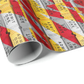 Een Splash van Tickets Cadeaupapier (Rol Hoek)