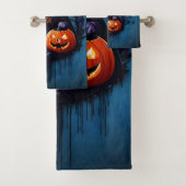 Een spookachtige Halloween scene Bad Handdoek (Insitu)