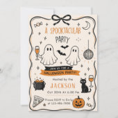 Een Spooktastische Feest Halloween Geest Kaart (Voorkant)