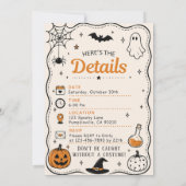 Een Spooktastische Feest Halloween Geest Kaart (Achterkant)