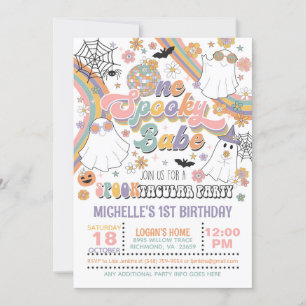 Een Spooky Babe Verjaardagsuitnodiging - Meisje (W Kaart