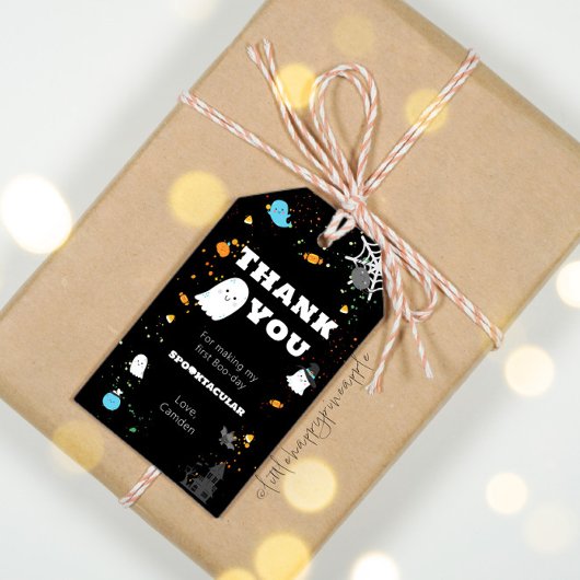 Een spooky kerel dank u cadeau Label Cadeaulabel