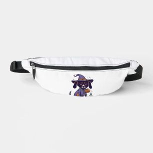 Een spooky verpleegkundige hond klaar voor oktober heuptasje